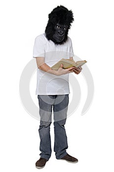 Gorilla man confused