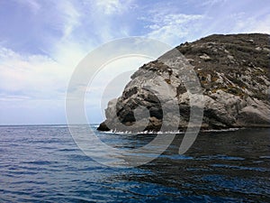 Gorilla`s face rock in Arraial do Cabo, Rio de Janeiro