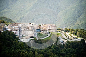 Gorky Gorod. Sochi. Krasnaya Polyana. Russia. Aerial View