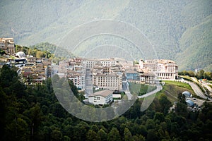 Gorky Gorod. Sochi. Krasnaya Polyana. Russia. Aerial View