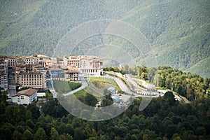 Gorky Gorod. Sochi. Krasnaya Polyana. Russia. Aerial View