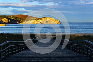 Gorliz boardwalk to the beach photo