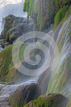 Gorman Falls in Colorado Bend State Park near Bend, Texas photo