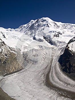 The Gorner glacier