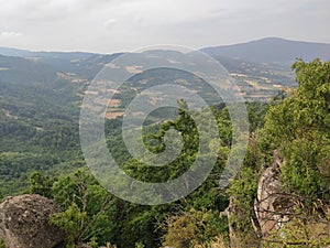 Gornji Milanovac Takovo Serbia landscape of Sumadija region from the mountain Treska