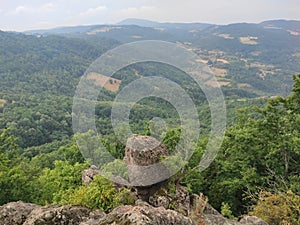 Gornji Milanovac Takovo Serbia landscape of Sumadija region from the mountain Treska