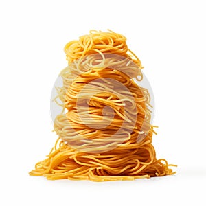 Gorpcore-inspired Rubber Spaghetti On White Background