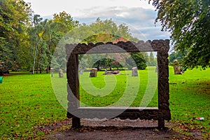 Gorsedd Stone Circle at Bute park in Cardiff, UK