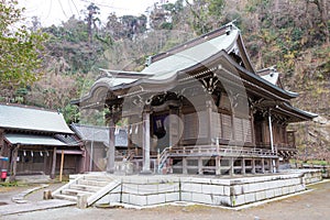 Goryo Shrine in Kamakura, Kanagawa, Japan. The Shrine was originally built in Heian period 794-