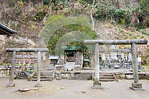Goryo Shrine in Kamakura, Kanagawa, Japan. The Shrine was originally built in Heian period 794-