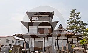 Gosangai Turret of Aizu-Wakamatsu Castle in Amida-ji Temple,