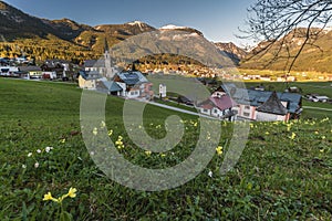 Gosau Village in Early Spring, Austria