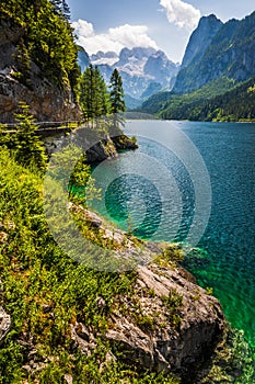 Gosausee lake with Dachstein behind, Austria