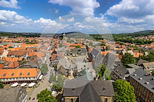 Goslar, Germany - View of the Historic Old Town Center of Goslar UNESCO World Heritage