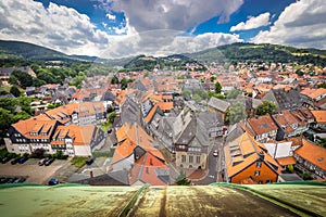 Goslar, Germany - View of the Historic Old Town Center of Goslar UNESCO World Heritage