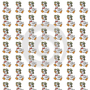 Gosling gift card or cloth, pattern, repeating pattern,