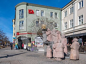 Gossip square in Norrkoping, Sweden