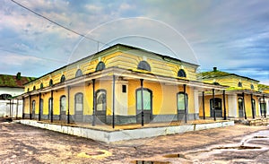 Gostiny Dvor, provincial Neoclassical trading arcades in Kostroma, Russia