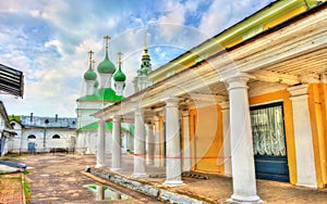 Gostiny Dvor, provincial Neoclassical trading arcades in Kostroma, Russia