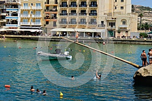 Gostra (greasy pole) Game - Xlendi