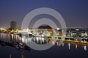 Goteborg seafront at night photo