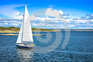 Gothenburg archipelago islands sailboat sailing view photo