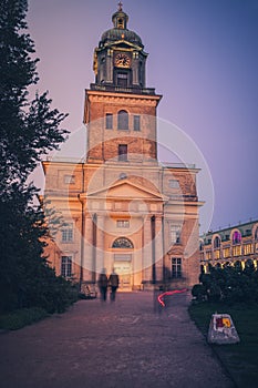Gothenburg Cathedral at night