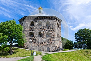 Gothenburg â€œGÃ¶teborg` tower Skansen Kronan in Haga city part