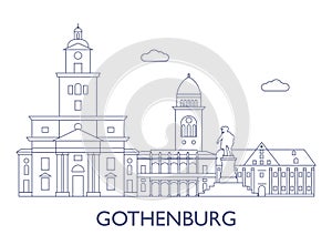 Gothenburg. The most famous buildings of the city