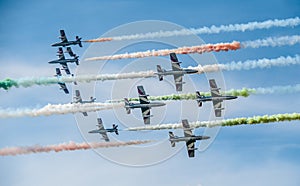 Frecce Tricolori, 313ÃÂ° Gruppo Addestramento Acrobatico, performing at Gothenburg Aero Show