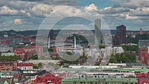 Gothenburg, Sweden. Panorama of the city central part of the city.