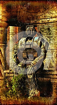 Gothic abandoned robot