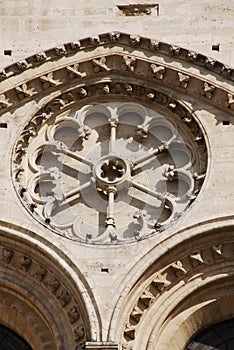 Gothic architecture at Notre Dame Paris