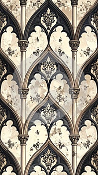 Gothic Architecture Pattern Background