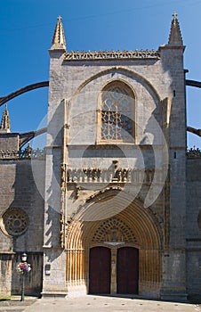 Gothic basilica in Lekeitio, Basque Country, Spain