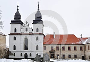 Gothic basilica Saint Procopius in Trebic,UNESCO s