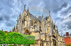 Gothic Basilica Saint Urbain of Troyes in France photo