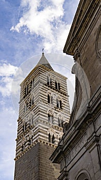 Gothic belfry of the Cathedral of San Lorenzo photo