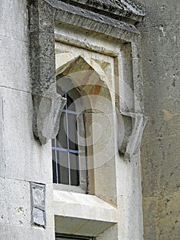 Gothic castle fort arch arc window stone building ancient old