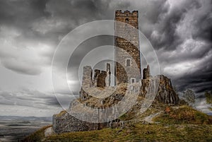 Old  Abandoned Castle On Hill