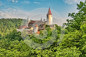 Gothic castle Krivoklat from 12th century is one of the oldest and most significant Castles in Czech Republic