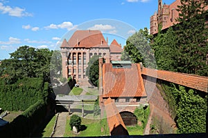 Gothic castle in Malbork, Poland