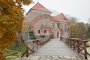 Gothic castle in Oporow, Poland photo