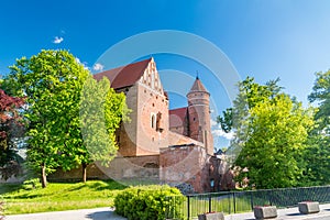 Gothic castle of Warmian Bishops in Olsztyn
