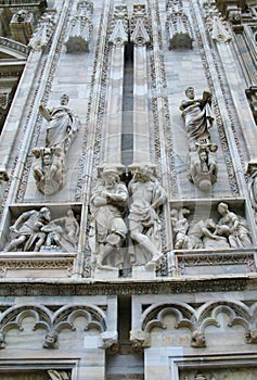 The gothic cathedral of Milan