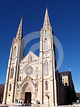 Gothic Cathedral in Nimes, France photo