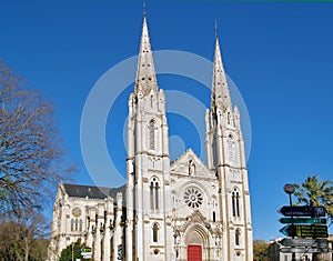 Gothic Cathedral in Nimes, France photo