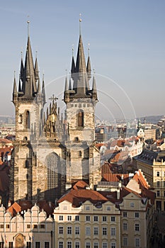 Gothic cathedral in Prague