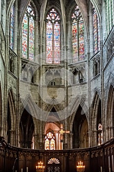 Gothic cathedral of Saint Andre in Bordeaux, New Aquitaine, France