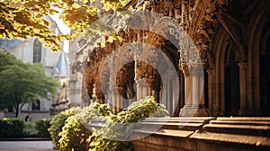 Gothic Cathedrals Stone Gargoyles: Intricate Architectural Details photo